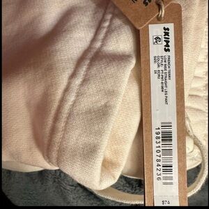 SKIMS Cream French Terry Pants